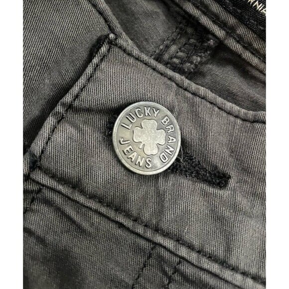 Lucky Brand Womens Smoke Gray The Cargo‎ Skinny Pants Size 2 Lightweight Pockets - Picture 6 of 9